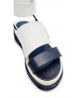 Rock Me Sandals in White & Black