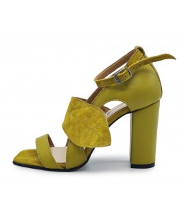 Leaf (9 cm) Heels In Light Green