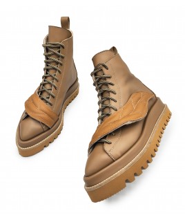 Leaf Me Boots In Beige