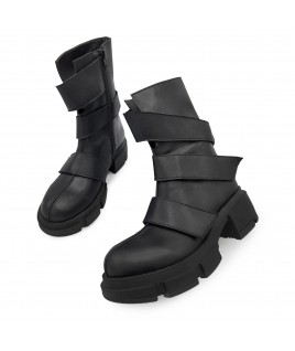 Bandage Boots In Black