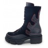 Monstera Boots In Black & Red
